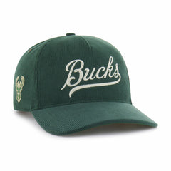 Hunter Green Milwaukee Bucks '47 Golden Age Relaxed Corduroy Hitch Adjustable Hat | NBA