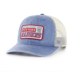 New York Rangers '47 Canteen Pigment Dyed Patch Trucker Adjustable Hat - NHL Hats