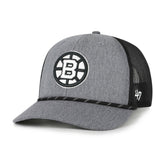 Boston Bruins '47 Carbon Rope Trucker Adjustable Hat - NHL Hats
