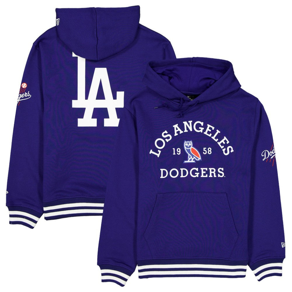 Los Angeles Dodgers OVO x New Era Heavyweight Fleece Hoodie - MLB Hoodies
