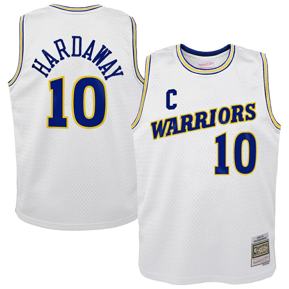 White Tim Hardaway Golden State Warriors Youth 1990-91 Hardwood Classics Swingman Throwback Home Jersey sale | NBA