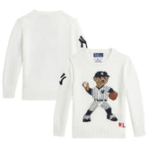 Yankees Polo Ralph Lauren Preschool Bear Pullover Sweater - MLB Pullover