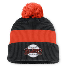 San Francisco Giants Nike Cooperstown Collection Peak Standard Cuffed Knit Hat with Pom - MLB Hats