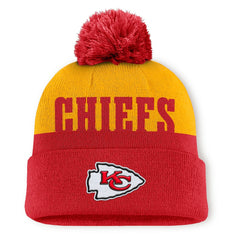 Kansas City Chiefs Punter Cuffed Knit Hat with Pom | NFL On sale