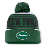 New York Jets Center Cuffed Knit Hat with Pom | NFL On sale