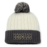 Cincinnati Bengals Women's Coaxial Cuffed Knit Hat with Pom | NFL Online