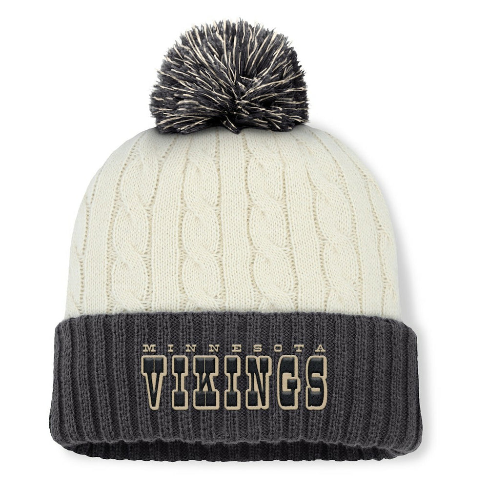 Minnesota Vikings Women's Coaxial Cuffed Knit Hat with Pom | NFL US