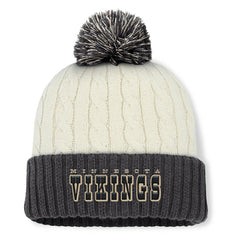 Minnesota Vikings Women's Coaxial Cuffed Knit Hat with Pom | NFL US
