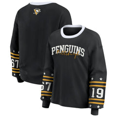 Pittsburgh Penguins WEAR by Erin Andrews Women's Long-Sleeve Sport T-Shirt - NHL T-shirts