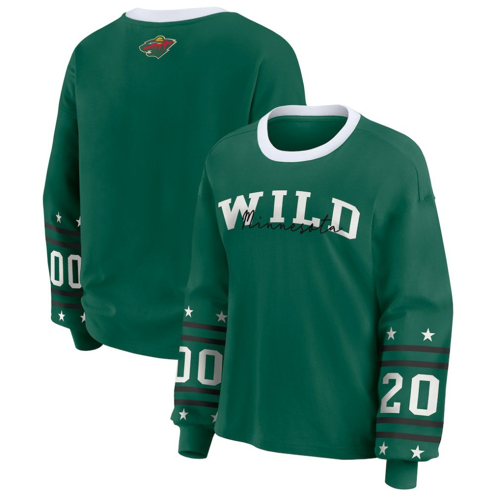 Minnesota Wild WEAR by Erin Andrews Women's Long-Sleeve Sport T-Shirt - NHL T-shirts