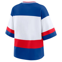 New York Rangers WEAR by Erin Andrews Women's Jersey Style Tee - NHL Jerseys