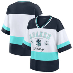 Seattle Kraken WEAR by Erin Andrews Women's Jersey Style Tee - NHL Jerseys
