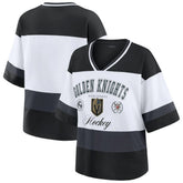 Vegas Golden Knights WEAR by Erin Andrews Women's Jersey Style Tee - NHL Jerseys