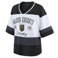 Vegas Golden Knights WEAR by Erin Andrews Women's Jersey Style Tee - NHL Jerseys