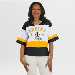 Boston Bruins WEAR by Erin Andrews Women's Jersey Style Tee - NHL Jerseys