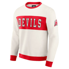 New Jersey Devils Darius Rucker Collection by Fanatics Colorblock Pullover Sweatshirt - NHL Sweatshirts