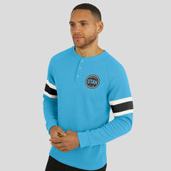 Utah Hockey Club Darius Rucker Collection by Fanatics Waffle-Knit Raglan Long Sleeve Henley T-Shirt - NHL T-shirts
