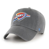 Charcoal Oklahoma City Thunder '47 Core Logo Clean Up Adjustable Hat | NBA