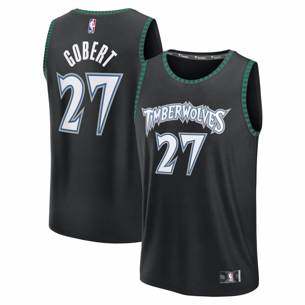 Black Rudy Gobert Minnesota Timberwolves Fastbreak Jersey | NBA