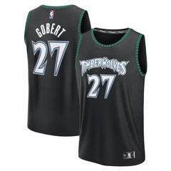 Black Rudy Gobert Minnesota Timberwolves Fastbreak Jersey | NBA