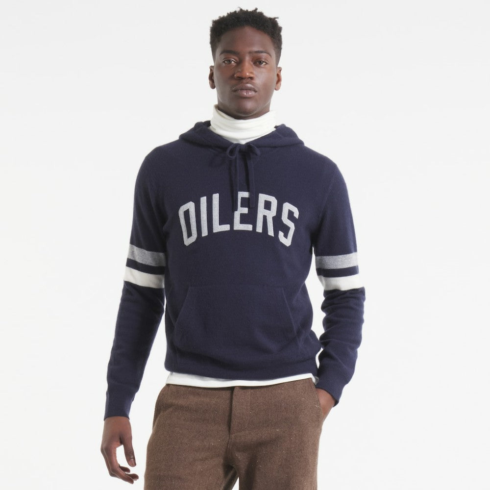 Edmonton Oilers Todd Snyder by Fanatics Cashmere Hooded Sweater - NHL
