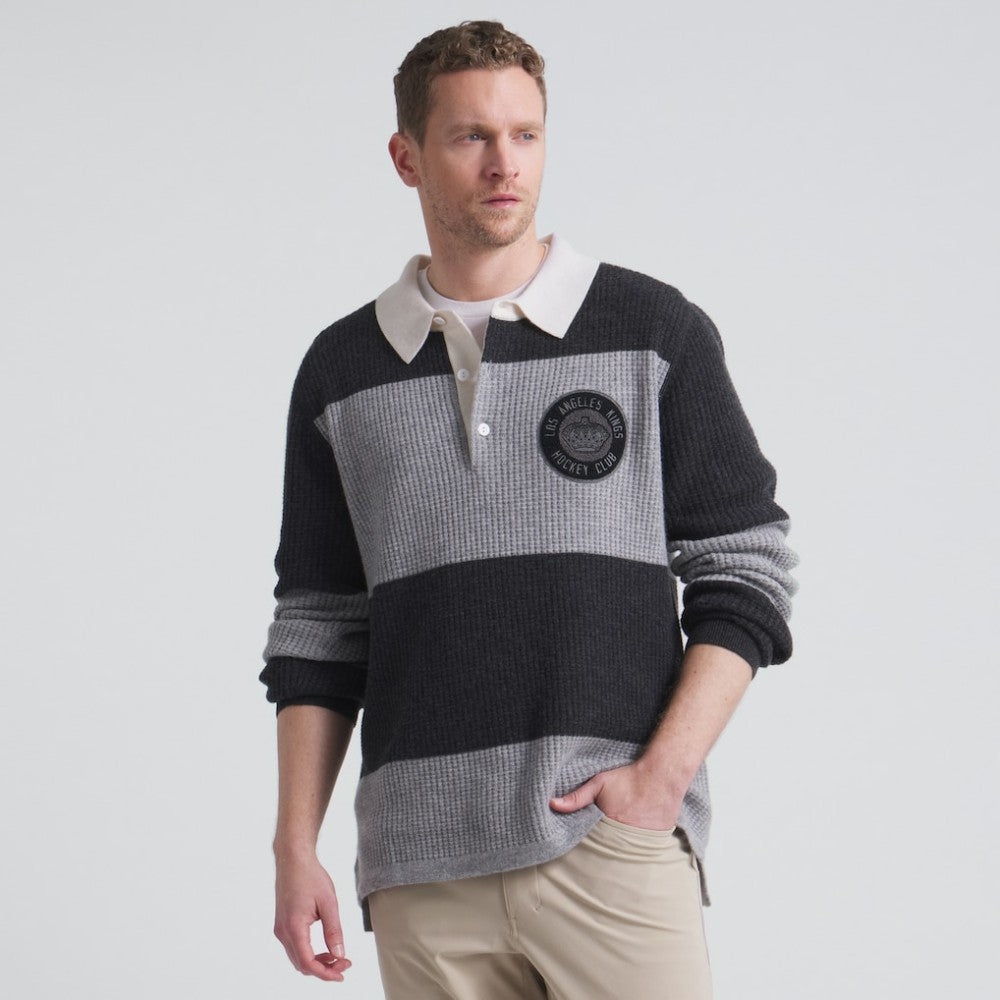 Los Angeles Kings Todd Snyder by Fanatics Cashmere Rugby Sweater - NHL