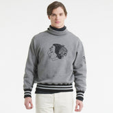 Chicago Blackhawks Todd Snyder by Fanatics Relaxed Canadian Fleece Turtleneck - NHL