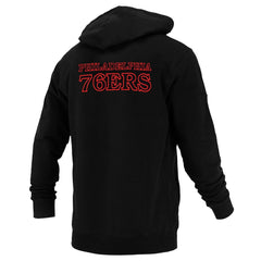 Black Philadelphia 76ers FISLL Unisex Logoman Shadow Collection Pullover Hoodie | NBA