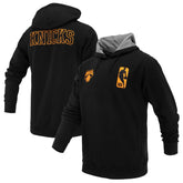 Black New York Knicks FISLL Unisex Logoman Shadow Collection Pullover Hoodie | NBA