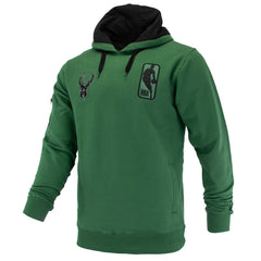 Hunter Green Milwaukee Bucks FISLL Unisex Logoman Shadow Collection Pullover Hoodie | NBA