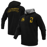 Black Los Angeles Lakers FISLL Unisex Logoman Shadow Collection Pullover Hoodie | NBA