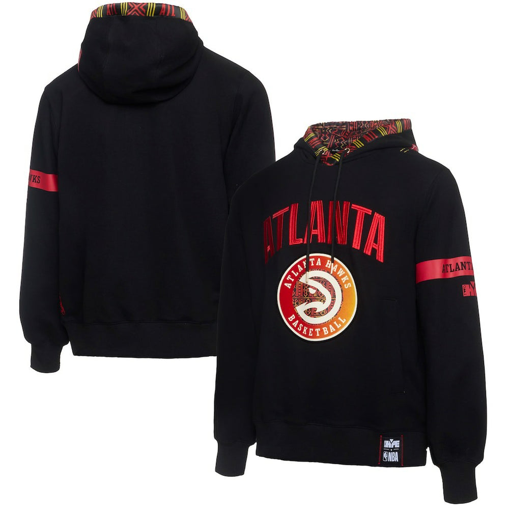 Atlanta Hawks NBA x Two Hype Culture & Hoops Collection Premium Pullover Hoodie - Black shop | NBA