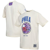 Cream Philadelphia 76ers NBA x Two Hype Culture & Hoops Collection Premium T-Shirt - Cream online | NBA