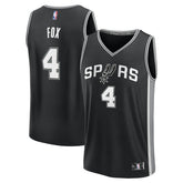 Black De'Aaron Fox San Antonio Spurs Fast Break Replica Player Jersey | NBA