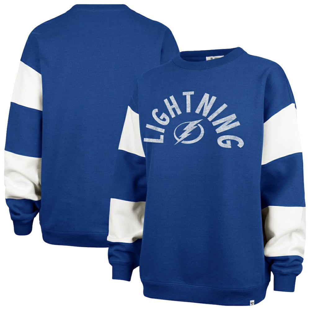 Tampa Bay Lightning '47 Women's Eephus Barred Pullover Sweatshirt - NHL Sweatshirts
