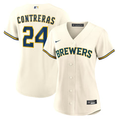 William Contreras Milwaukee Brewers Nike Women's Home Replica Jersey - MLB Jerseys