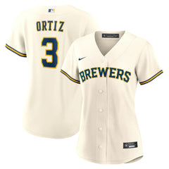 Joey Ortiz Milwaukee Brewers Nike Women's Home Replica Jersey - MLB Jerseys