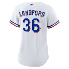 Wyatt Langford Texas Rangers Nike Women's Home Replica Jersey - MLB Jerseys