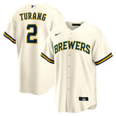 Brice Turang Milwaukee Brewers Nike Home Replica Jersey - MLB Jerseys