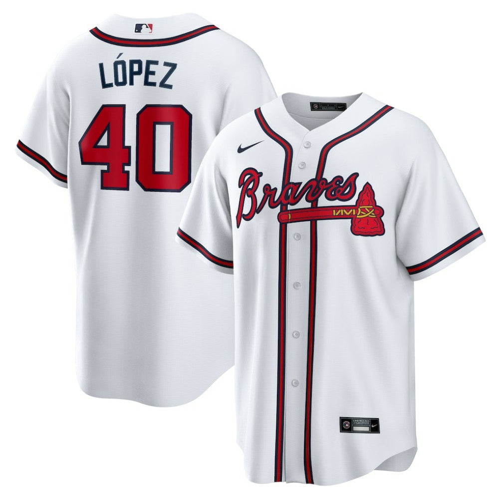 Reynaldo Lopez Atlanta Braves Nike Home Replica Jersey - MLB Jerseys