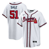 Chris Sale Atlanta Braves Nike Home Replica Jersey - MLB Jerseys