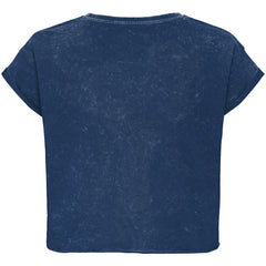 Blue Orlando Magic Sportiqe Unisex Rock & Roll Collection Gwen Premium Mineral Wash Cropped T-Shirt | NBA