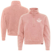 Coral Orlando Magic Sportiqe Unisex Rock & Roll Collection Iggy Cropped Quarter-Zip Pullover | NBA