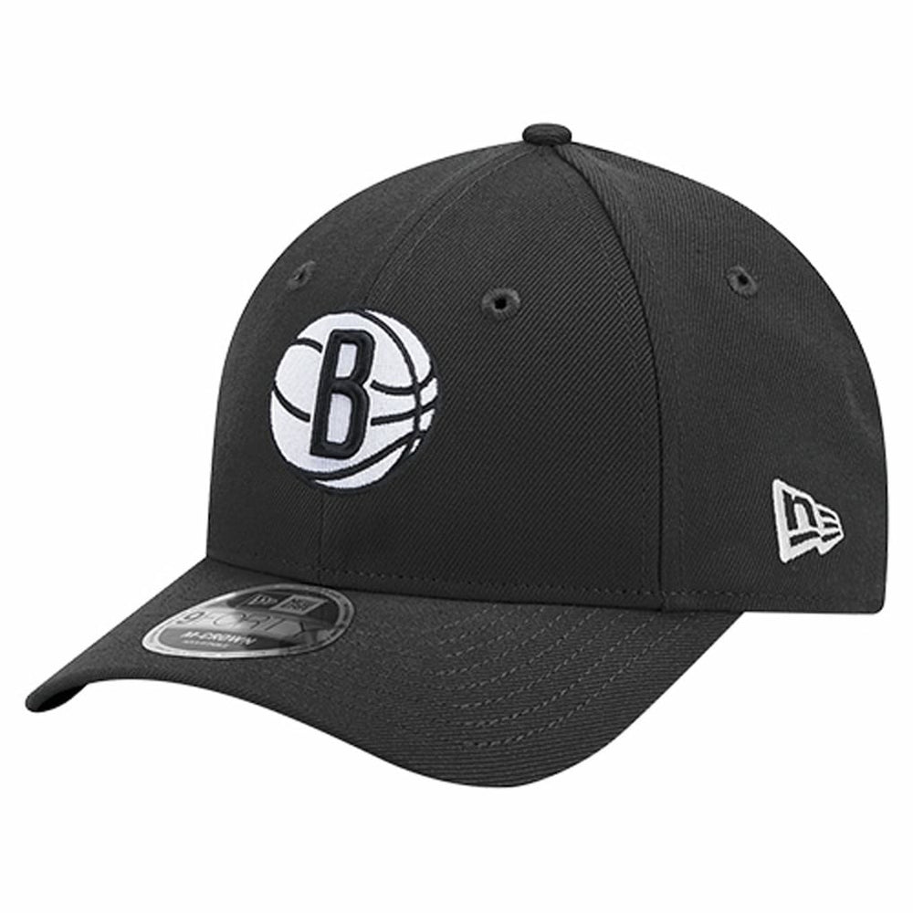 Black Brooklyn Nets 9FORTY Stock M-Crown Adjustable Hat | NBA