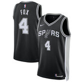 Black De'Aaron Fox San Antonio Spurs Unisex Swingman Player Jersey | NBA