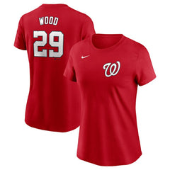 James Wood Washington Nationals Nike Women's Cooperstown Collection Fuse Name & Number T-Shirt - MLB T-shirts