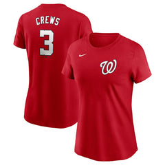 Dylan Crews Washington Nationals Nike Women's Cooperstown Collection Fuse Name & Number T-Shirt - MLB T-shirts