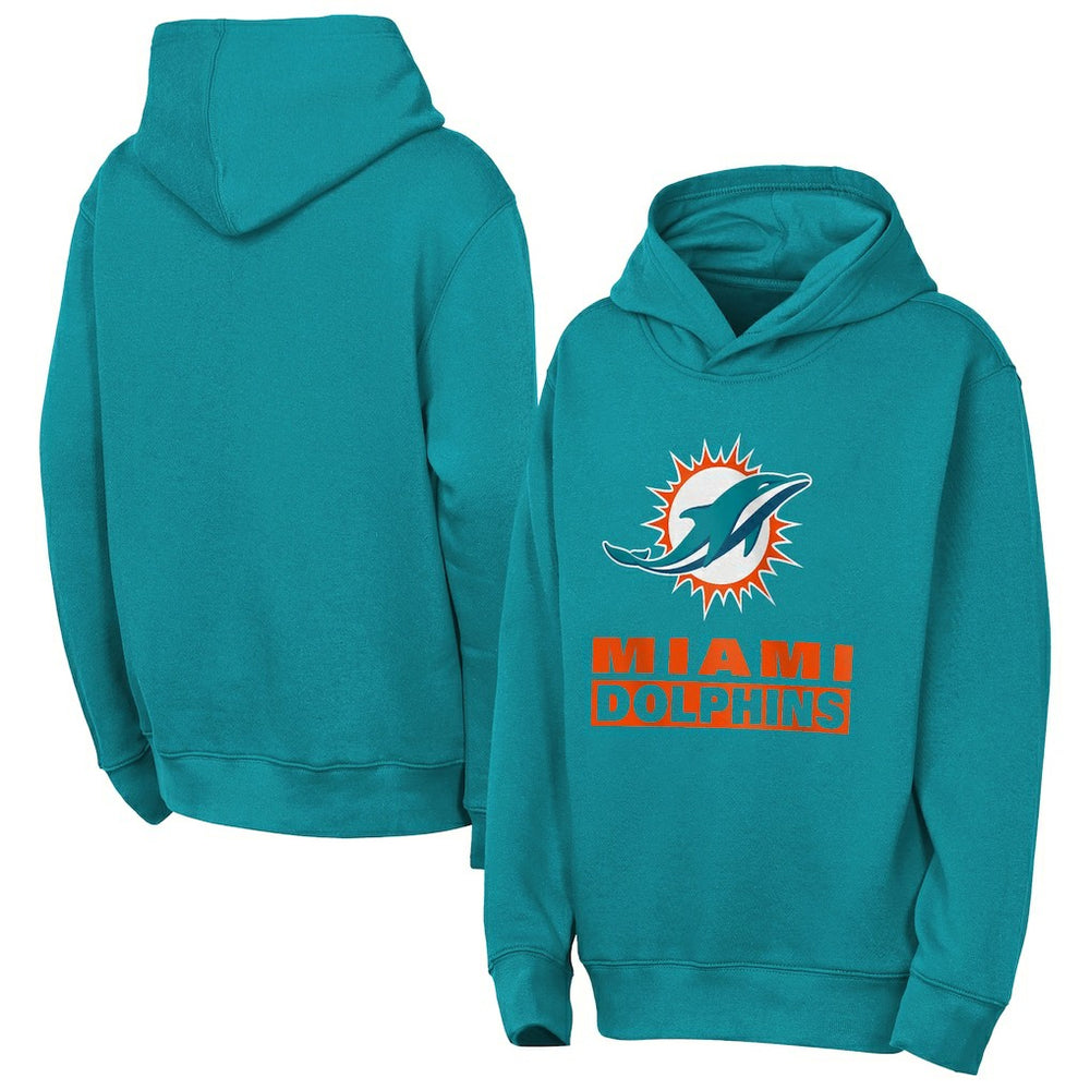 Miami Dolphins Outerstuff Youth Back to Basics Hoodie | NFL Outlet