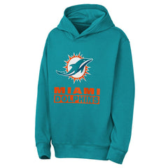 Miami Dolphins Outerstuff Youth Back to Basics Hoodie | NFL Outlet