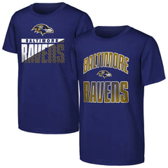 Baltimore Ravens Outerstuff Youth Never Quit 2-Pack T-Shirt Set | NFL Discount